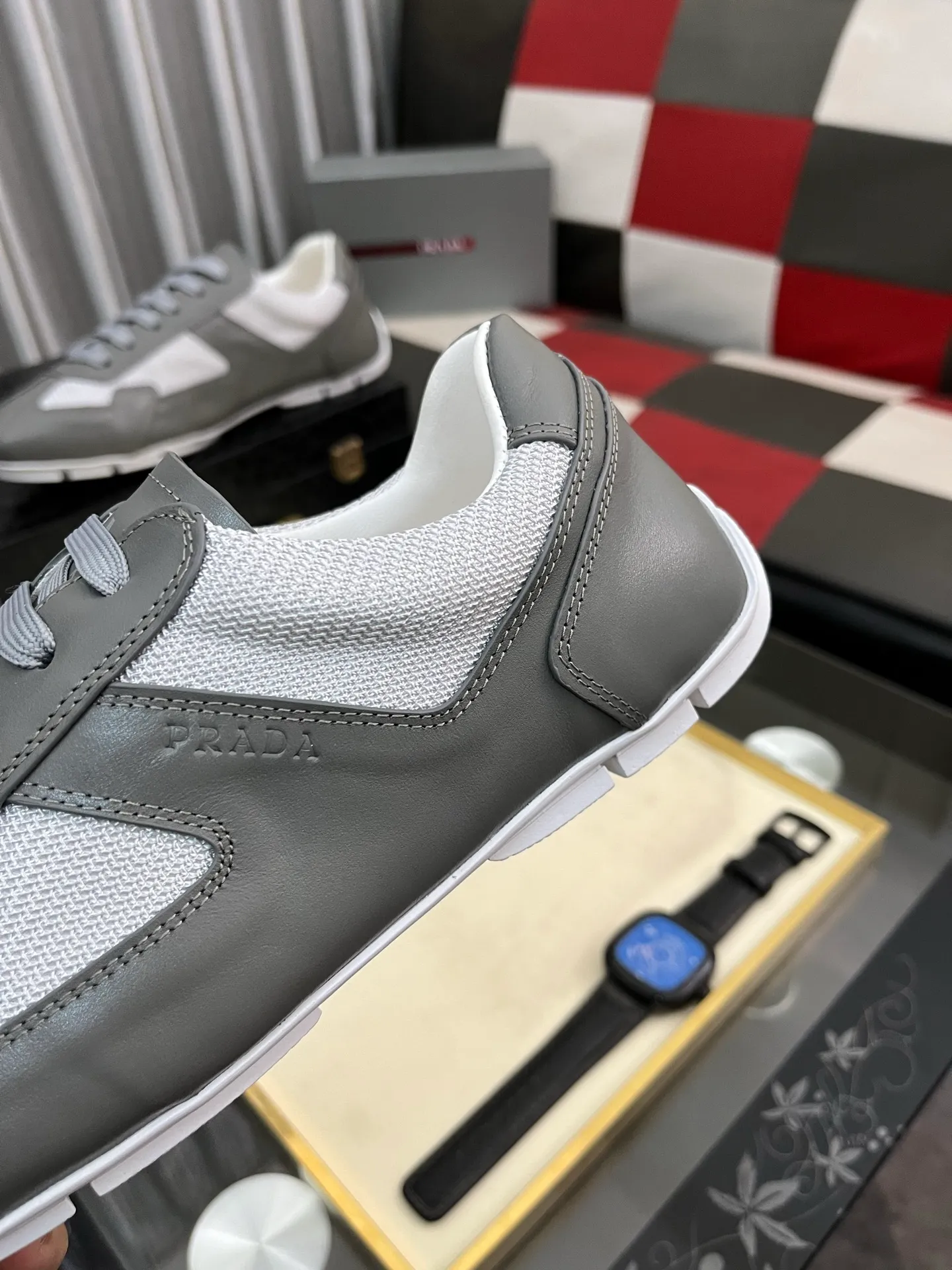 Men's men's shoes 💰458⌚️⌚️prada: new spring and summer casual shoes, sports sneakers, fabric: imported cowhide, lining: original lining, sole: original sole, size: 38-444️⃣colors available